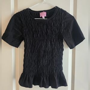 Muse Black Short Sleeve Top